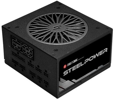 CHIEFTEC PSU Steel Power  (650W), >85%, 80+ Bronze, 120mm, 1xMB 24pin(20+4), 2xCPU 8pin(4+4), 3xMolex, 6xSATA, 4xPCIe 8pin(6+2), Fully Modular