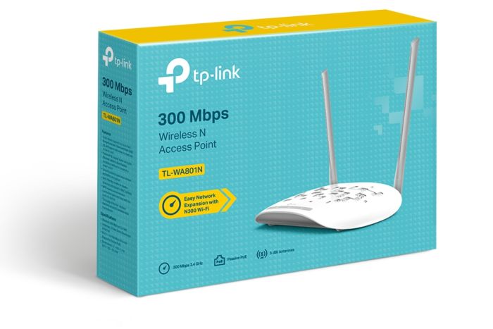 Точка доступу TP-LINK TL-WA8010N N300, 1хFE LAN, Passive PoE