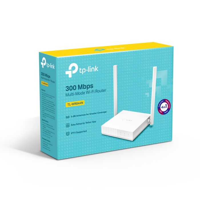 Маршрутизатор TP-LINK  N300, 4xFE LAN, 1xFE WAN TP-Link TL-WR844N