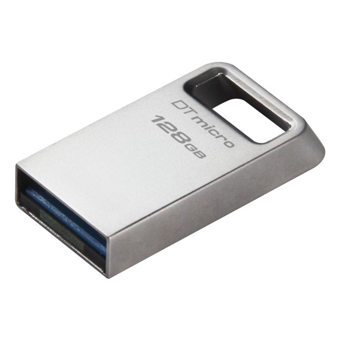 Накопитель Kingston  128GB USB 3.2 Type-A Gen1 DT Micro R200MB/s Metal