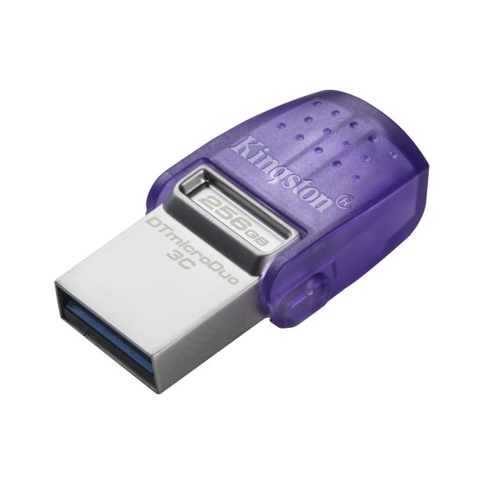 Накопичувач Kingston  256GB USB 3.2 Type-A + Type-C DT microDuo 3C R200MB/s