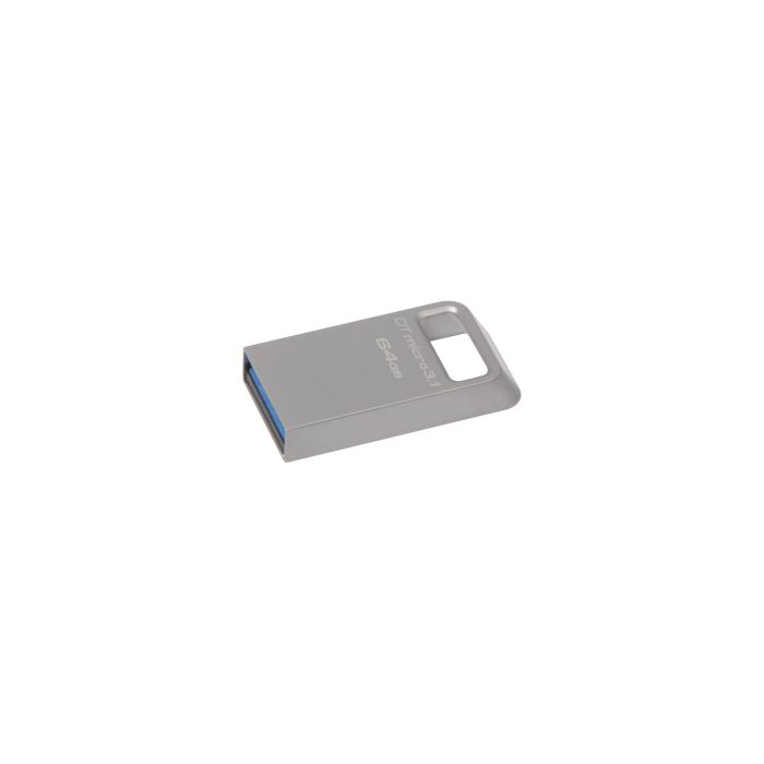 Накопичувач Kingston   64GB USB 3.2 Type-A Gen1 DT Micro R200MB/s Metal