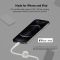 Belkin сable USB-C > Lightning charge/data, 1m, Type-C, BRAIDED SILICONE, strap with magnet, white
