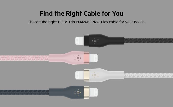 Кабель USB-A > Lightning зарядки/синхронизации Belkin 1м, витой, силиконовый, с ремешком на магните, белый