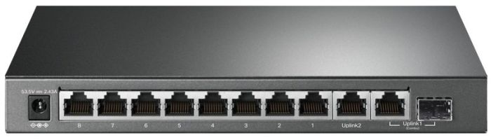 Коммутатор TP-LINK  10xGE (8xPoE), 1xSFP, 123Вт, Неуправляемый TP-Link TL-SG1210MP