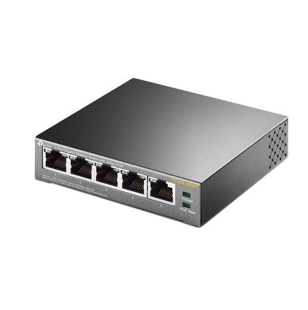 TP-LINK Switch  5xGE (4xPoE), 56W, Unmanageable TP-Link TL-SG1005P