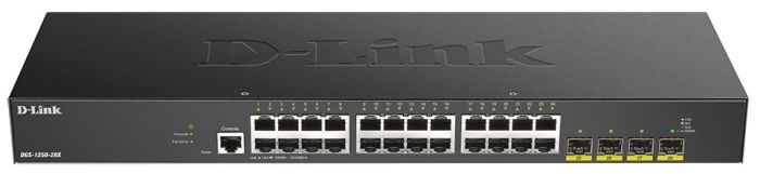 Комутатор   24xGE, 4xSFP+, WebSmart D-Link DGS-1250-28X