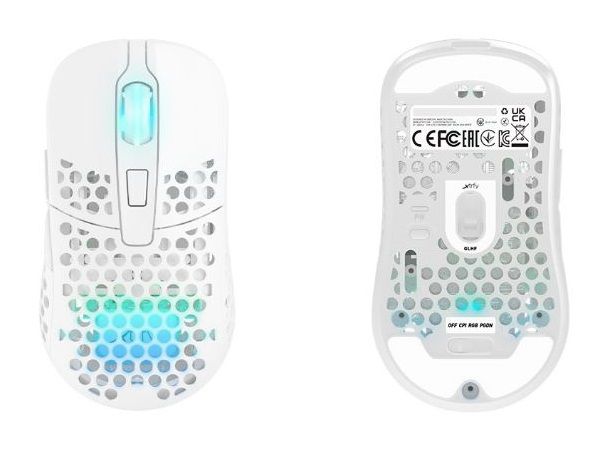 Миша Xtrfy M42, WL/USB-A, RGB, білий