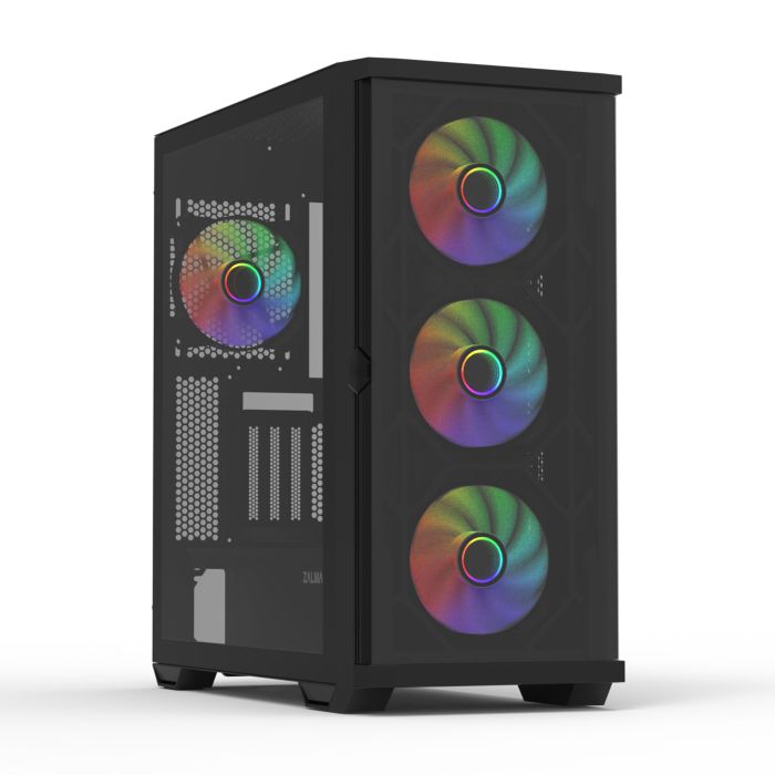 Корпус Zalman Z10 Duo без БЖ, 2xUSB3.0, 1xUSB Type-C, 3x140мм ARGB, 1x120мм ARGB, VGA 395мм, LCS ready, TG Side Panel, EATX, чорний