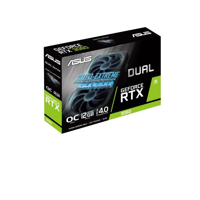 ASUS Graphic Card GeForce RTX 3060 12GB GDDR6 DUAL OC V2 DUAL-RTX3060-O12G-V2