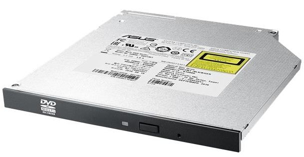 Привод оптический внутренний ASUS SDRW-08U1MT DVD+-R/RW burner SATA чёрный Bulk для ноутбука Slim