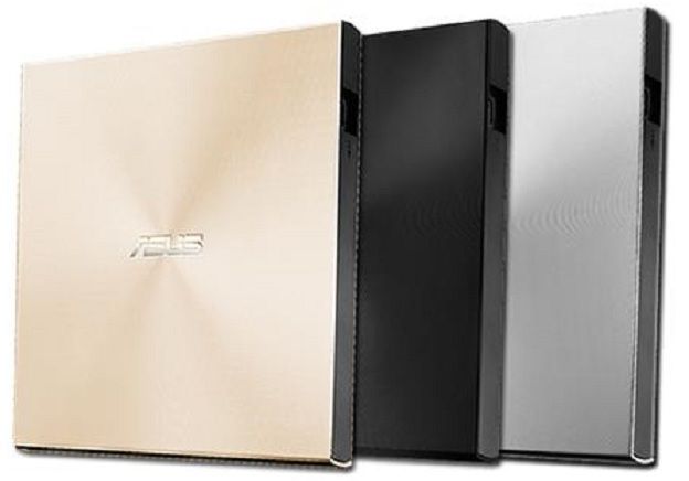 Привід оптичний портативний ASUS ZenDrive SDRW-08U9M DVD+-R/RW burner M-DISC USB Type-C Type-A чорний Retail Box Slim