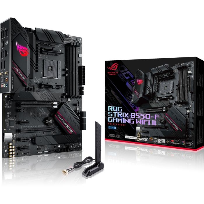 Материнcкая плата ASUS ROG STRIX B550-F GAMING WIFI II sAM4 B550 4xDDR4 M.2 HDMI DP WiFi BT ATX