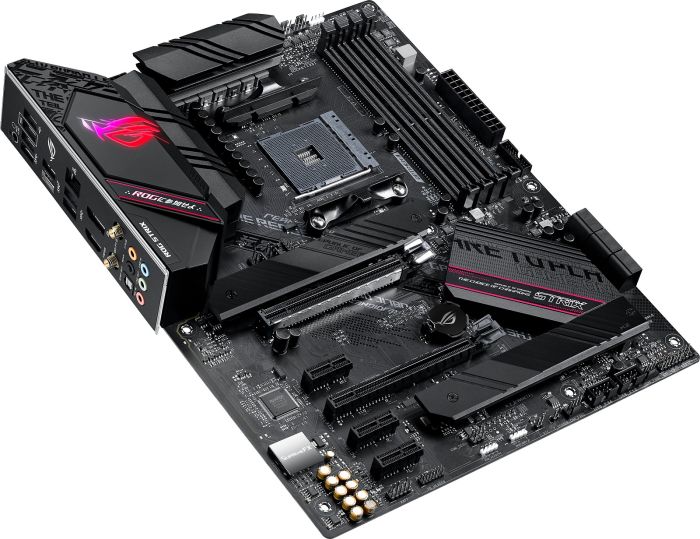 Материнcкая плата ASUS ROG STRIX B550-F GAMING WIFI II sAM4 B550 4xDDR4 M.2 HDMI DP WiFi BT ATX