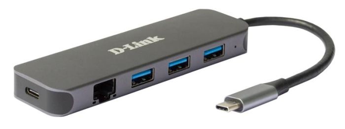 Сетевой адаптер   1xGE, 3xUSB 3.0, 1xUSB-C, USB-C D-Link DUB-2334