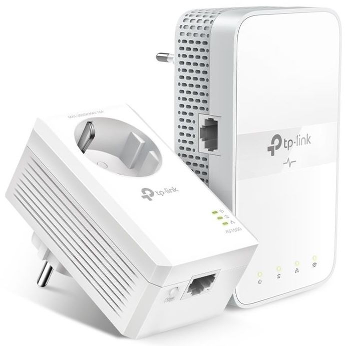 Комплект Адаптерiв Powerline TP-LINK  AV1000, 1xGE, AC1200, (TL-WPA7617 1шт,  TL-PA7017P 1шт), MESH TP-Link TL-WPA7617KIT