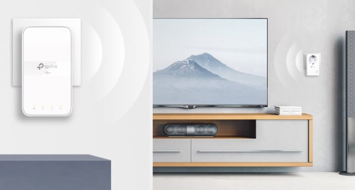 Комплект Адаптерiв Powerline TP-LINK  AV1000, 1xGE, AC1200, (TL-WPA7617 1шт,  TL-PA7017P 1шт), MESH TP-Link TL-WPA7617KIT