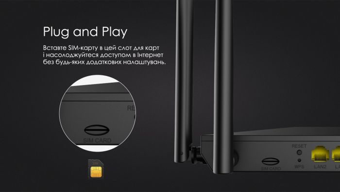 Маршрутизатор   N300, 4G/LTE, 2xFE LAN, 1xFE WAN Netis MW5360