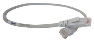 Патч-корд Legrand CAT 5e U-UTP, 0.5 м, AWG 24, PVC, сірий