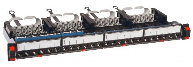 Патч-панель Legrand САТ 6 FTP, 19", 1U, 24 порти, LSC2, зібрана