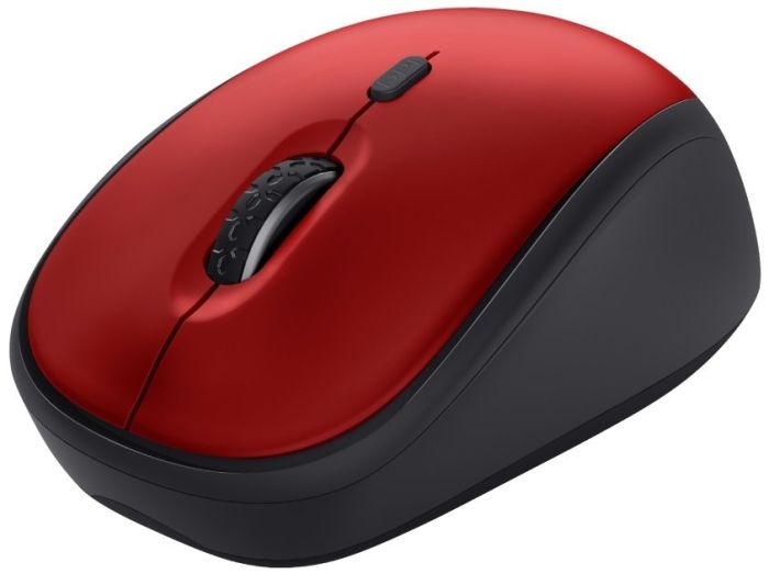 Mouse Trust Yvi+ Silent ECO, WL, Червоний