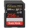 Карта пам'яті SanDisk SD  256GB C10 UHS-I U3 R200/W140MB/s Extreme Pro V30