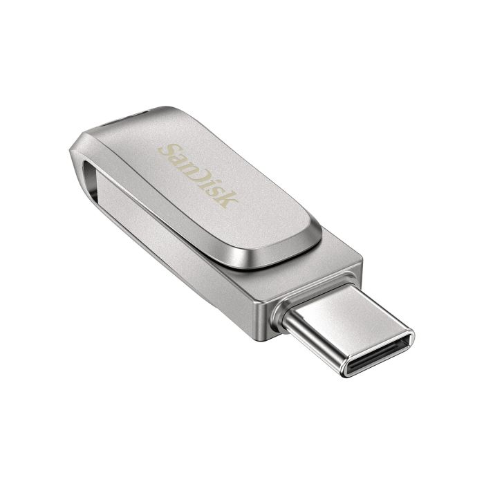 SanDisk   64GB USB 3.1 Type-A + Type-C Dual Drive Luxe Silver
