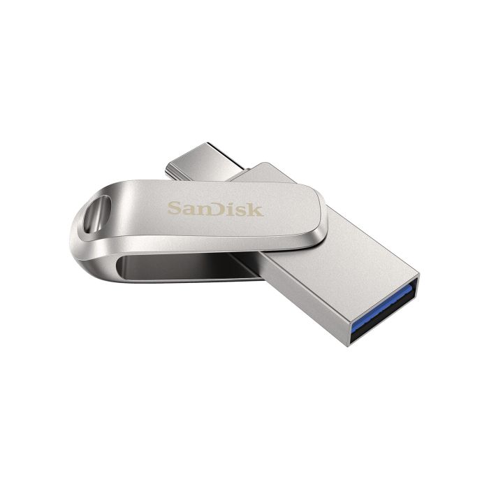 SanDisk   64GB USB 3.1 Type-A + Type-C Dual Drive Luxe Silver
