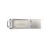 SanDisk  128GB USB 3.1 Type-A + Type-C Dual Drive Luxe Silver