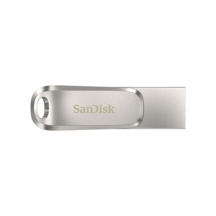 Накопитель SanDisk  256GB USB 3.1 Type-A + Type-C Dual Drive Luxe Серебристый