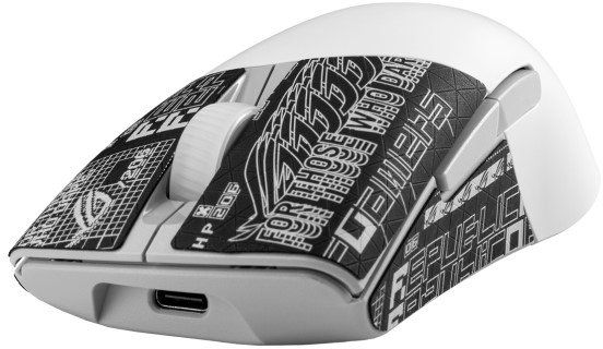 Мышь ASUS ROG Keris AimPoint, RGB, USB-A/WL/BT, белый