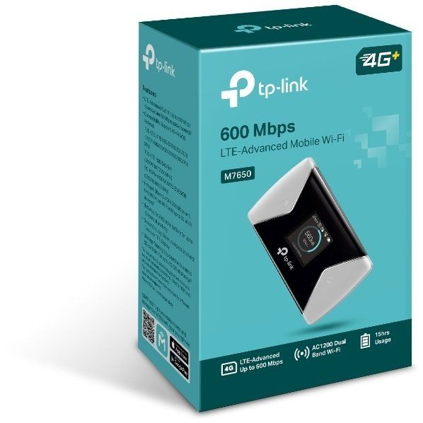 Мобильний Маршрутизатор TP-LINK  N600, 4G/LTE , 3000мА*ч TP-Link M7650
