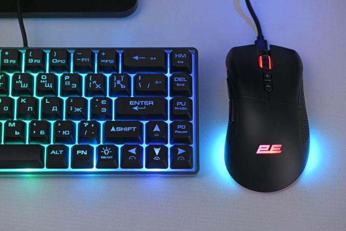 Миша 2E GAMING MG350 WL, RGB, USB-A/WL, чорний