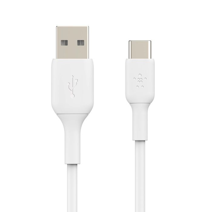 Кабель USB-A > USB-C заряджання/синхронізації Belkin 1м, 15Вт, Type-C, PVC, білий