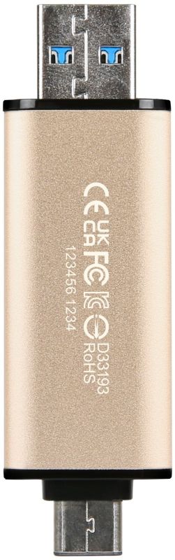 Накопичувач Transcend 256GB USB 3.2 Type-A + Type-C JetFlash 930 R420/W400MB/s Чорний