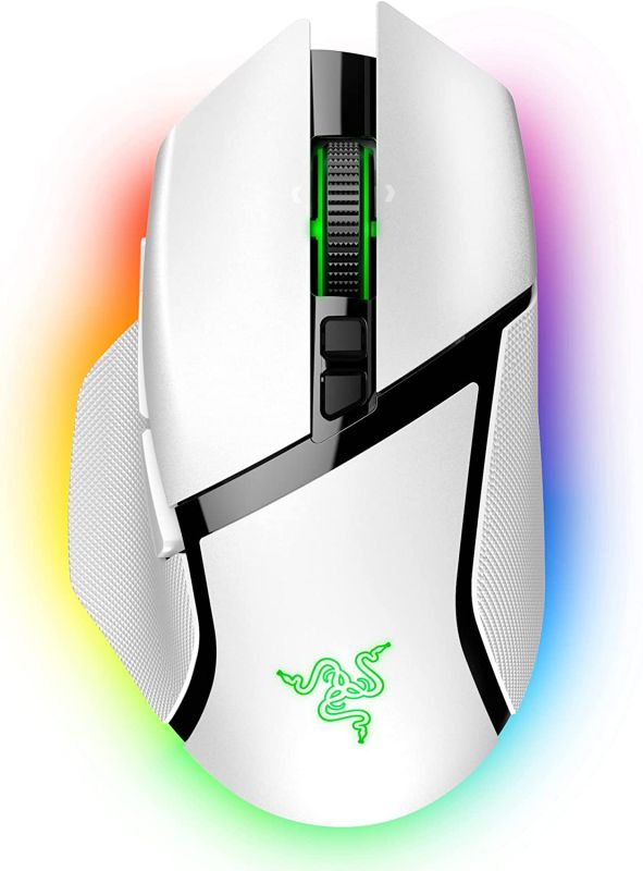 Razer Mouse Basilisk V3 Pro, RGB, USB-A/WL/BT, white