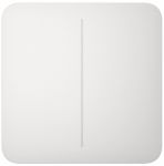 Кнопка для двоклавішного вимикача Ajax SoloButton 2-gang for LightSwitch, Jeweler, бездротовий, білий