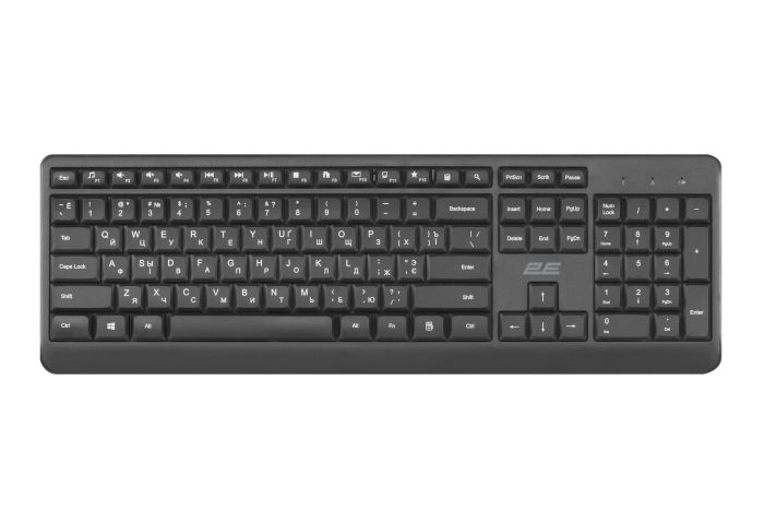 2E Keyboard membrane KS220 106key, WL, EN/UK/RU, black