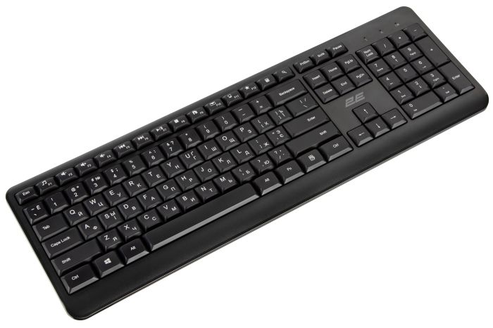 2E Keyboard membrane KS220 106key, WL, EN/UK/RU, black