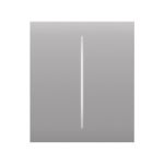 Кнопка центральна для двоклавішного вимикача Ajax CenterButton 2-gang for LightSwitch, Jeweler, бездротовий, fog