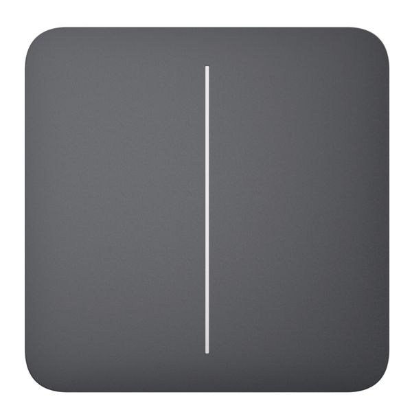 Ajax SoloButton 2-gang for LightSwitch, Jeweler, wireless, graphite