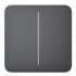 Ajax SoloButton 2-gang for LightSwitch, Jeweler, wireless, graphite