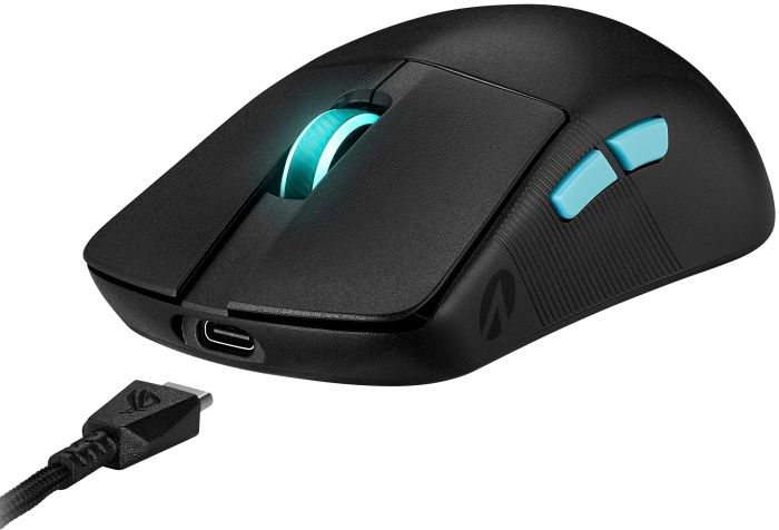 ASUS Mouse ROG Harpe Ace Aim Lab Edition, RGB, USB-A/WL/BT, black