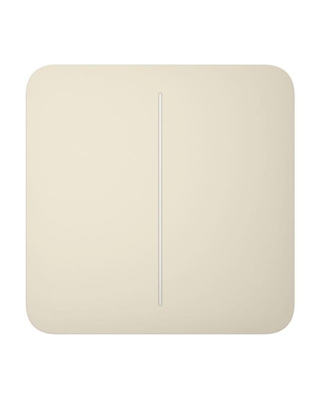 Ajax SoloButton 2-gang for LightSwitch, Jeweler, wireless, ivory