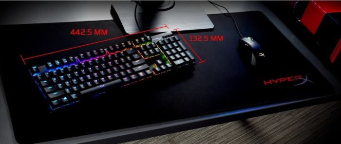 HyperX mechanical keyboard Alloy Origins PBT 104key, AqUK, USB-A, EN/UA, RGB, black