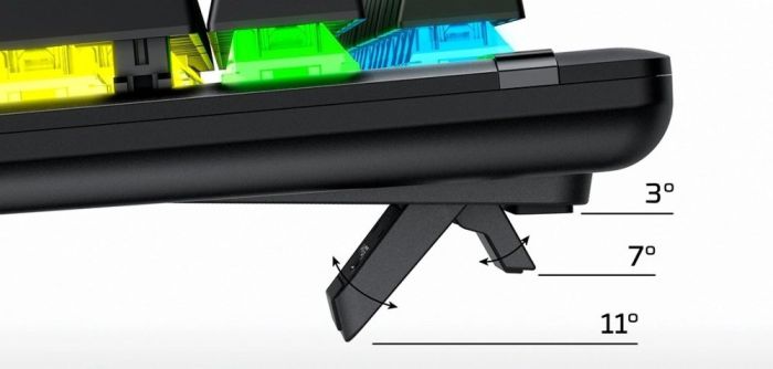 HyperX mechanical keyboard Alloy Origins PBT 104key, AqUK, USB-A, EN/UA, RGB, black