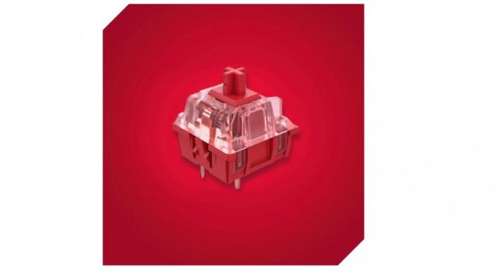 HyperX mechanical keyboard Alloy Origins Core PBT 87key, Red, USB-A, EN/UA, RGB, black