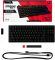 HyperX mechanical keyboard Alloy Origins Core PBT 87key, Red, USB-A, EN/UA, RGB, black