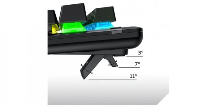 HyperX mechanical keyboard Alloy Origins PBT 104key, Red, USB-A, EN/UA, RGB, black