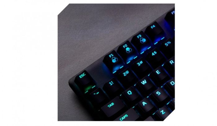 HyperX mechanical keyboard Alloy Origins PBT 104key, Red, USB-A, EN/UA, RGB, black
